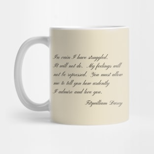 Mr. Darcy Proposes to Elizabeth Bennet Mug